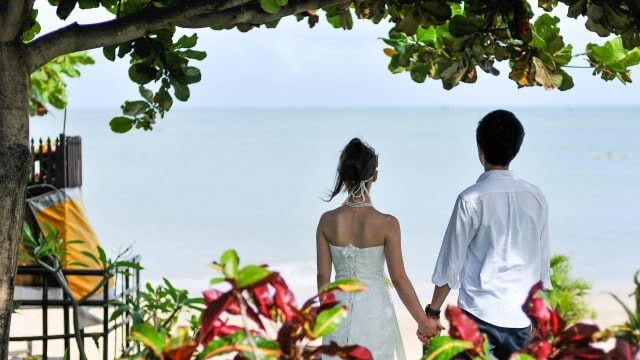リゾート地での結婚式